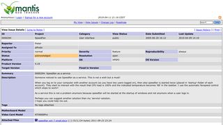 
                            11. 0000294: Speedfan as a service - Almico's Bug Tracker