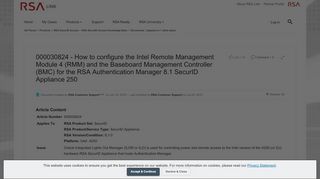 
                            6. 000030824 - How to configure the Intel Remote M... | RSA Link