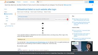 
                            7. 000webhost failed no such website after login - Stack Overflow