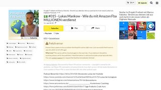 
                            11. #015 - Lukas Mankow - Wie Du Mit Amazon Fba MILLIONEN ...
