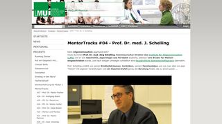 
                            12. #04 - Prof. Dr. J. Schelling - MeCuM-Mentor