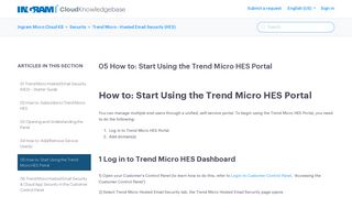 
                            10. 05 How to: Start Using the Trend Micro HES Portal – Ingram Micro ...