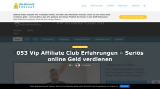 
                            6. 053 - Vip Affiliate Club Erfahrungen - Seriös online Geld verdienen