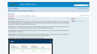 
                            7. 06.07.2017 - smart-Q Support Forum