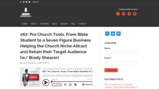 
                            8. 067: Pro Church Tools, From Bible Student to a Seven Figure ...