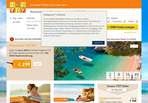 
                            2. 1-2-FLY.com: Günstige Pauschalreisen und Last Minute Urlaub