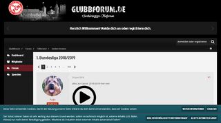 
                            3. 1. Bundesliga 2018/2019 - Andere Vereine - Glubbforum