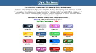 
                            1. #1 Chat Avenue - Free chat rooms for everyone