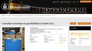 
                            12. 1 chaudière chauffage au gaz BUDERUS LOGANO G23... - Moyersoen