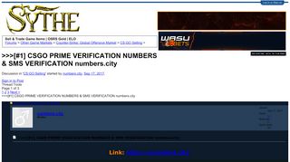 
                            12. [#1] CSGO PRIME VERIFICATION NUMBERS & SMS VERIFICATION numbers ...
