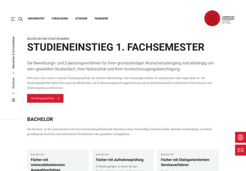 
                            6. 1. Fachsemester, Auswahlverfahren (uni-nc) und ... - Uni Heidelberg