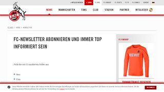
                            2. 1. FC Köln | Anmelden