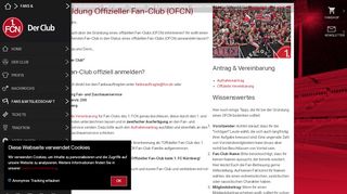 
                            7. 1. FC Nürnberg: Anmeldung Offizieller Fan-Club (OFCN)
