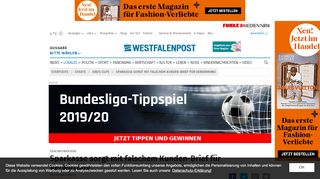 
                            5. 1 Fehlinformation Sparkasse ALK verschickt falsches ... - Westfalenpost