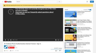 
                            4. #1 Firebase Phone Authentication Android Tutorial - Sign In - YouTube