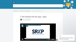 
                            7. 1. Get started with the app - login | SRXP Help Center