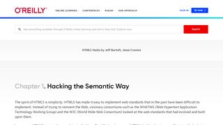 
                            13. 1. Hacking the Semantic Way - HTML5 Hacks [Book] - O ...