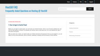 
                            4. 1. How to login to Control PanelHostJill FAQ