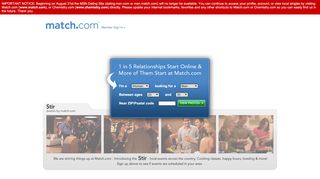 
                            1. 1 in 5 Relationships Start Online & More of Them Start at Match.com