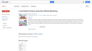 
                            10. 1 Juta Rupiah Pertama Anda Dari Affiliate Marketing