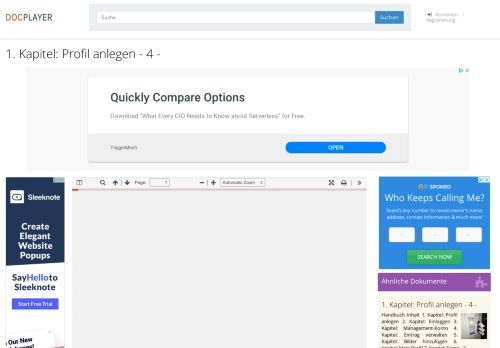 
                            11. 1. Kapitel: Profil anlegen PDF - DocPlayer.org