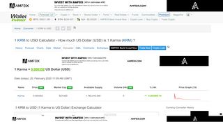 
                            6. 1 KRM to USD - Exchange - How much US Dollar (USD) is 1 Karma ...