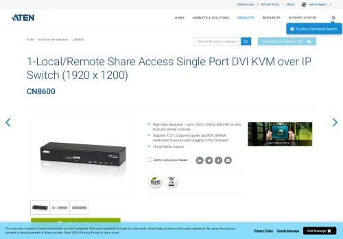 
                            3. 1-Local/Remote Share Access Single Port DVI KVM over IP Switch ...
