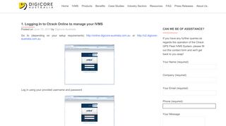 
                            5. 1. Logging In to Ctrack Online to manage your IVMS | Digicore Australia