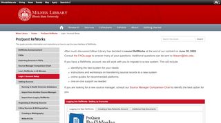 
                            11. 1. Login / Account Setup - New ProQuest RefWorks - Guides at ...
