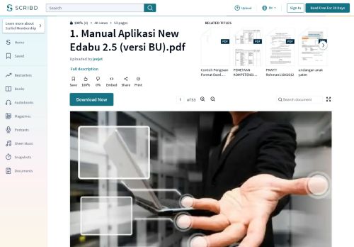 
                            13. 1. Manual Aplikasi New Edabu 2.5 (versi BU).pdf - Scribd