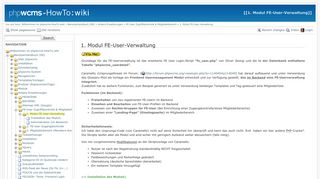 
                            11. 1. Modul FE-User-Verwaltung [phpwcms-HowTo:wiki]