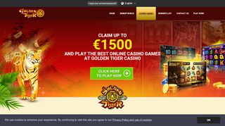 
                            4. #1 online slot games | Get your €1500 Bonus at Golden Tiger Mobile!
