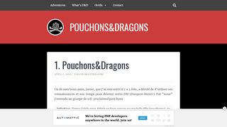 
                            9. 1. Pouchons&Dragons – POUCHONS&DRAGONS
