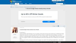 
                            4. 1 second image freeze exactly every minute - Windows 10 Forums