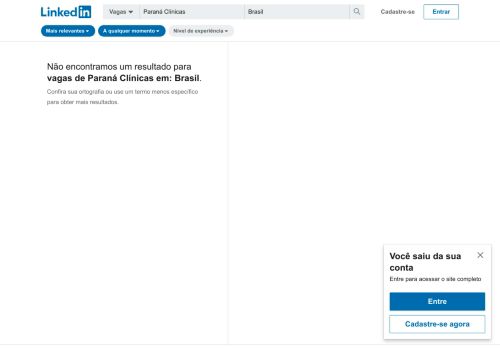 
                            10. 1 vagas de Paraná Clínicas em Brasil - LinkedIn