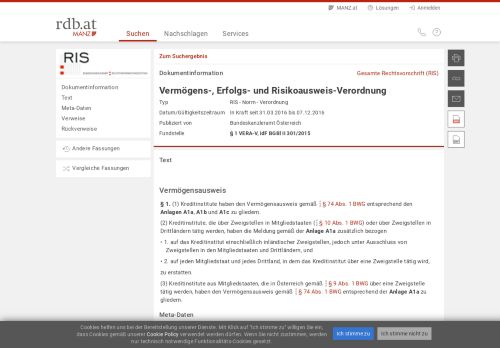 
                            12. § 1 VERA-V: RDB Rechtsdatenbank