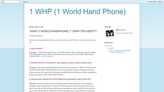 
                            5. 1 WHP (1 World Hand Phone)