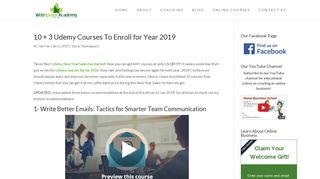 
                            7. 10 + 3 Udemy Courses To Enroll for Year 2019 | Internet Marketing ...