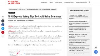 
                            5. 10 AliExpress Safety Tips To Avoid Being Scammed - ShoutMeLoud
