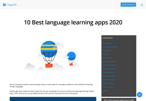 
                            11. 10 best language learning apps - LinguaLift