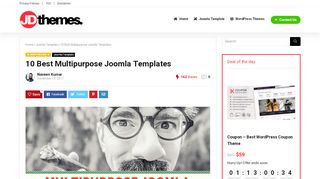 
                            11. 10 Best Multipurpose Joomla Templates - JD Themes