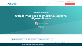 
                            10. 10 Best Practices to Creating Powerful Sign-up Forms - AB Tasty
