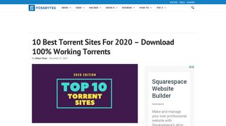 
                            6. 10 Best Torrent Sites For 2019 To Download Any Torrent - Fossbytes