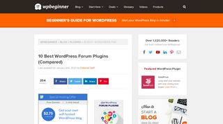 
                            6. 10 Best WordPress Forum Plugins (Compared) - WPBeginner