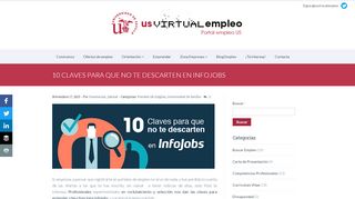 
                            4. 10 CLAVES PARA QUE NO TE DESCARTEN EN INFOJOBS