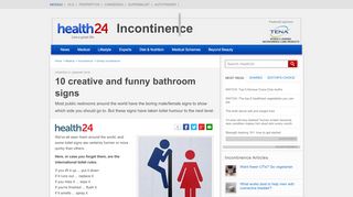 
                            12. 10 creative and funny bathroom signs | Health24