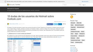 
                            9. 10 dudas de los usuarios de Hotmail sobre Outlook.com – Microsoft ...