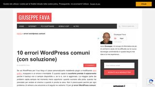 
                            10. 10 errori WordPress comuni (con soluzione) - Giuseppe Fava