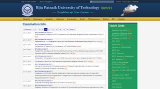 
                            3. 10 - Examination Info | Biju Patnaik University of Technology (BPUT)