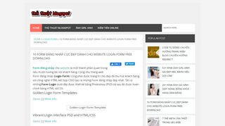 
                            7. 10 Form đăng nhập cực đẹp dành cho website Login Form free ...